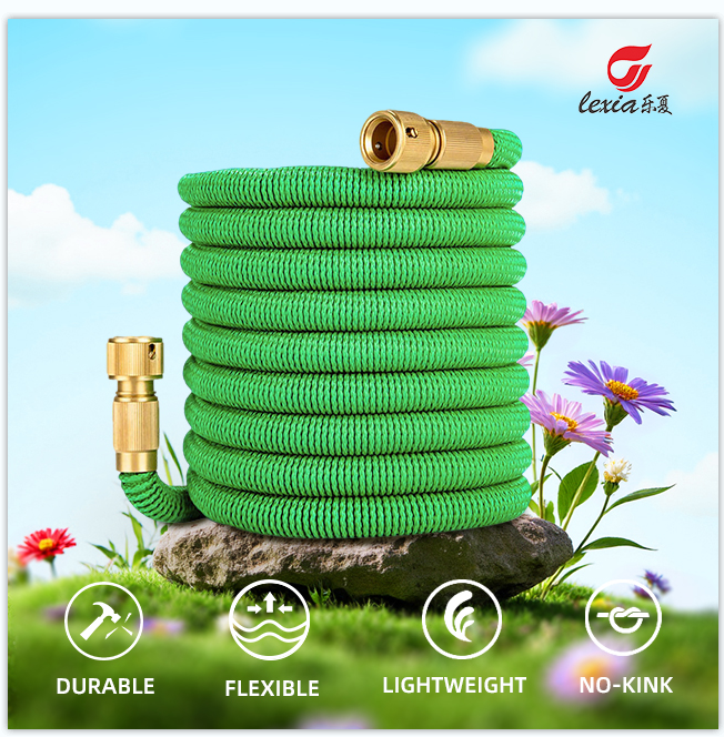 Flexibilní zahradní hadice s odolným opletem a vlastnostmi durable flexible lightweight no-kink
