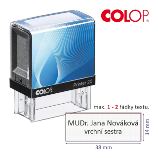 Lékařské razítko se jménem