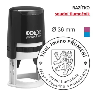 Razítko - soudní TLUMOČNÍK