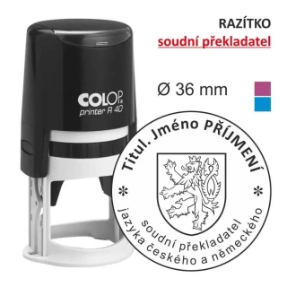 Razítko - soudní PŘEKLADATEL
