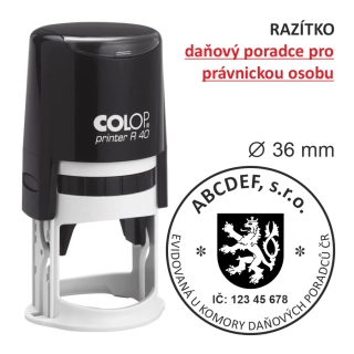 Razítko - DAŇOVÝ PORADCE pro právnickou osobu